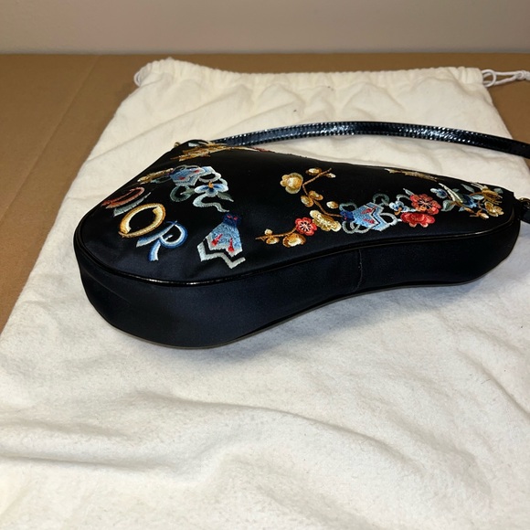 Dior Koi Mini Saddle Embroidered Satin - Picture 7 of 16